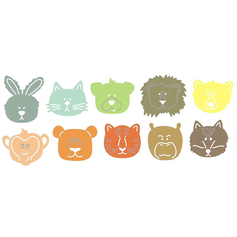 Новинка 2021 металлические штампы для вырезания кролика Льва обезьяны Тигра