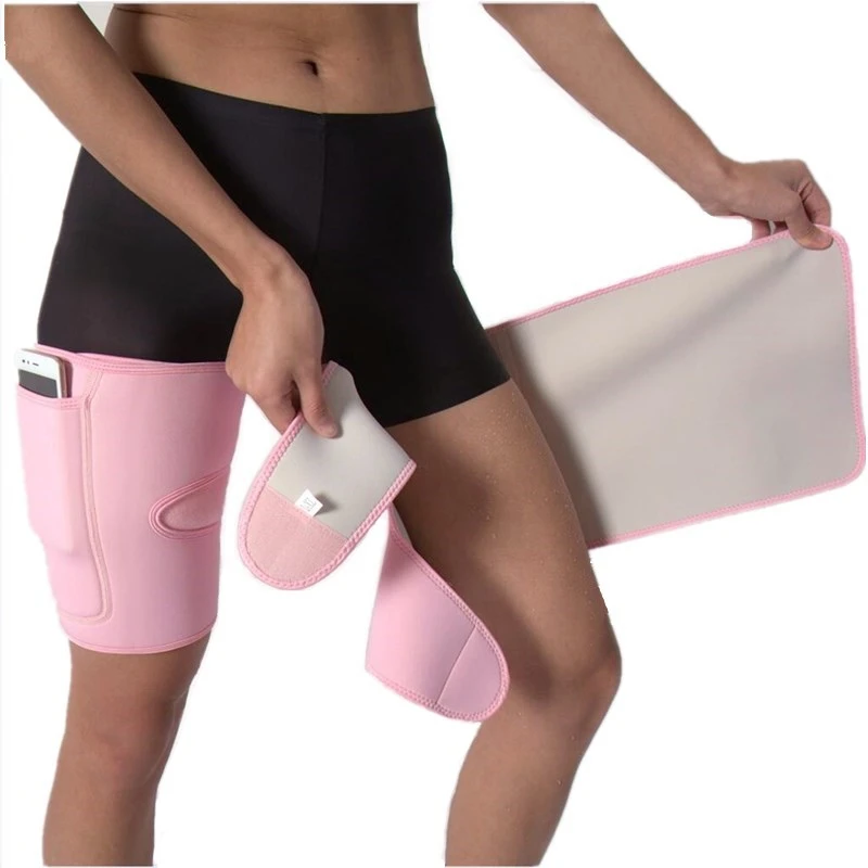 Body Shaper неопрена Горячая Пот бедра триммер ног Пояс Бандаж ногу стройнее Вес потери тренажерный зал корсет для занятий спортом бедра стройнее ноги ремень - изображение
