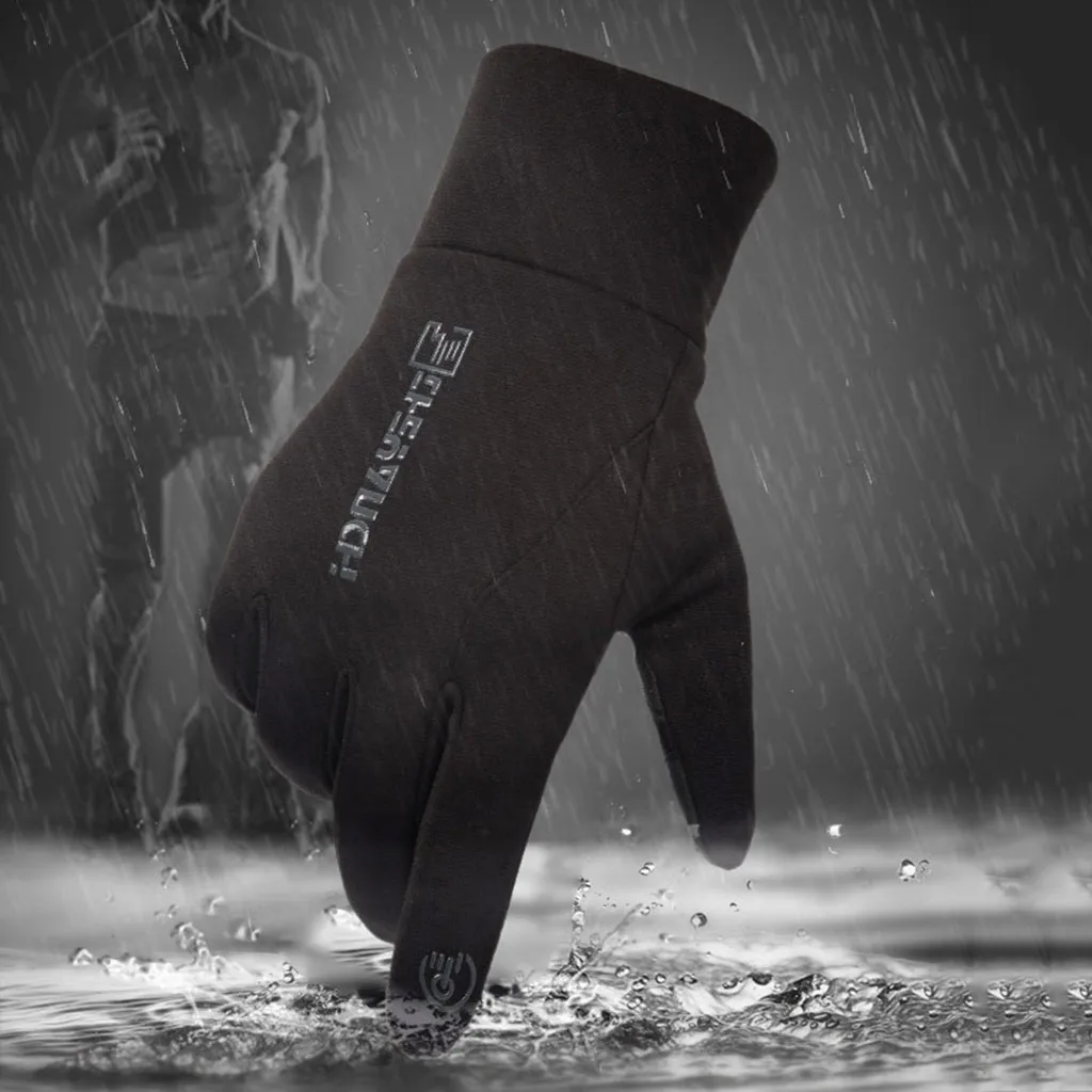 Теплые лыжные перчатки для мужчин и женщин зимние флисовые унисекс уличные