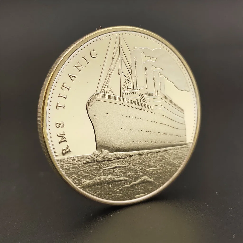 United of States The Voyage Titanic RMS позолоченный значок Титаник корабль сборные памятные