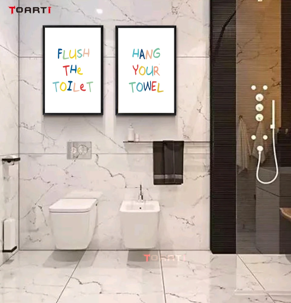 Wash Your Hands Toilet Quotes for Bathroom Wall Picture Canvas Painting Art Murals Poster&ampPrints Washroom Restroom Home Decor | Дом и сад