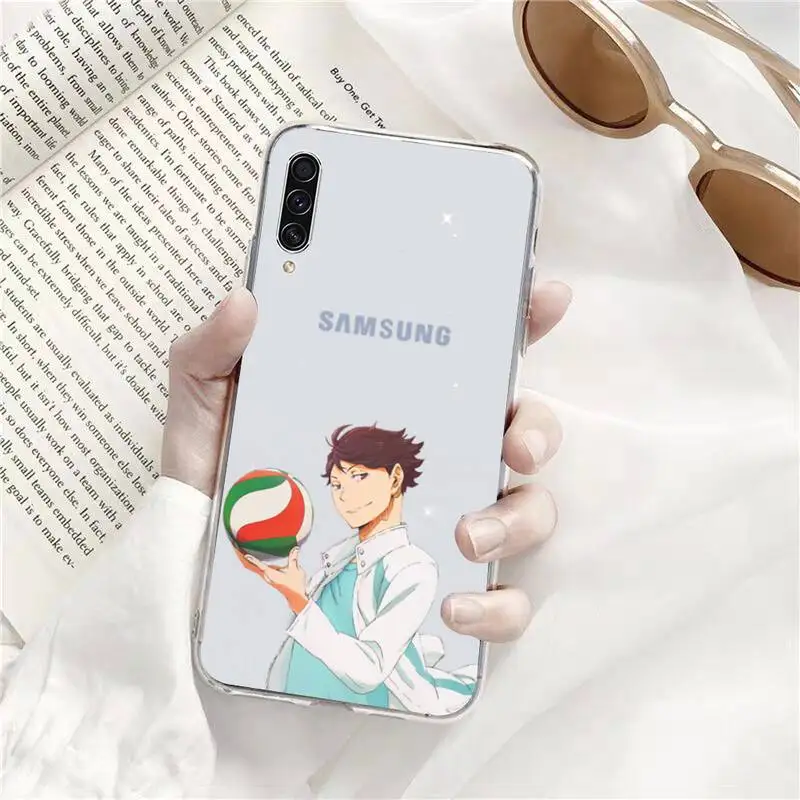 

Haikyuu Oikawa Phone Case Transparent Clear For Samsung Galaxy A71 A21s S8 S9 S10 plus note 20 ultra