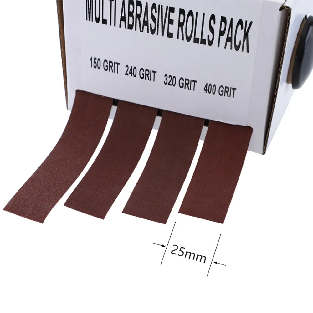 

150/240/320/400 Grit Abrasive Paper Belt Boxed Corrugated Cloth Roll SandPaper Dry Grinding Metal Glass Woodworking SandingPaper