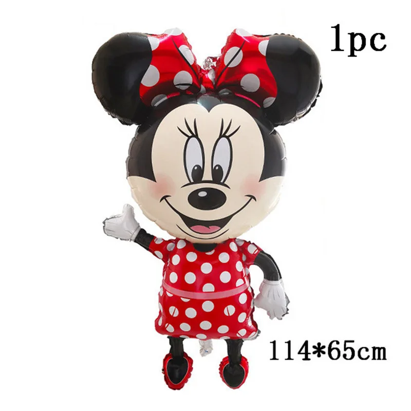 

12pcs 112cm Giant Mickey Minnie Head Balloons Birthday Party Balloon Kids baby shower Decorations supplies Classic Toys Gift