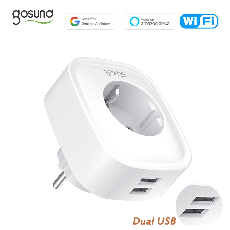 Умная розетка Gosund с Wi-Fi и двумя USB-портами | Строительство ремонт