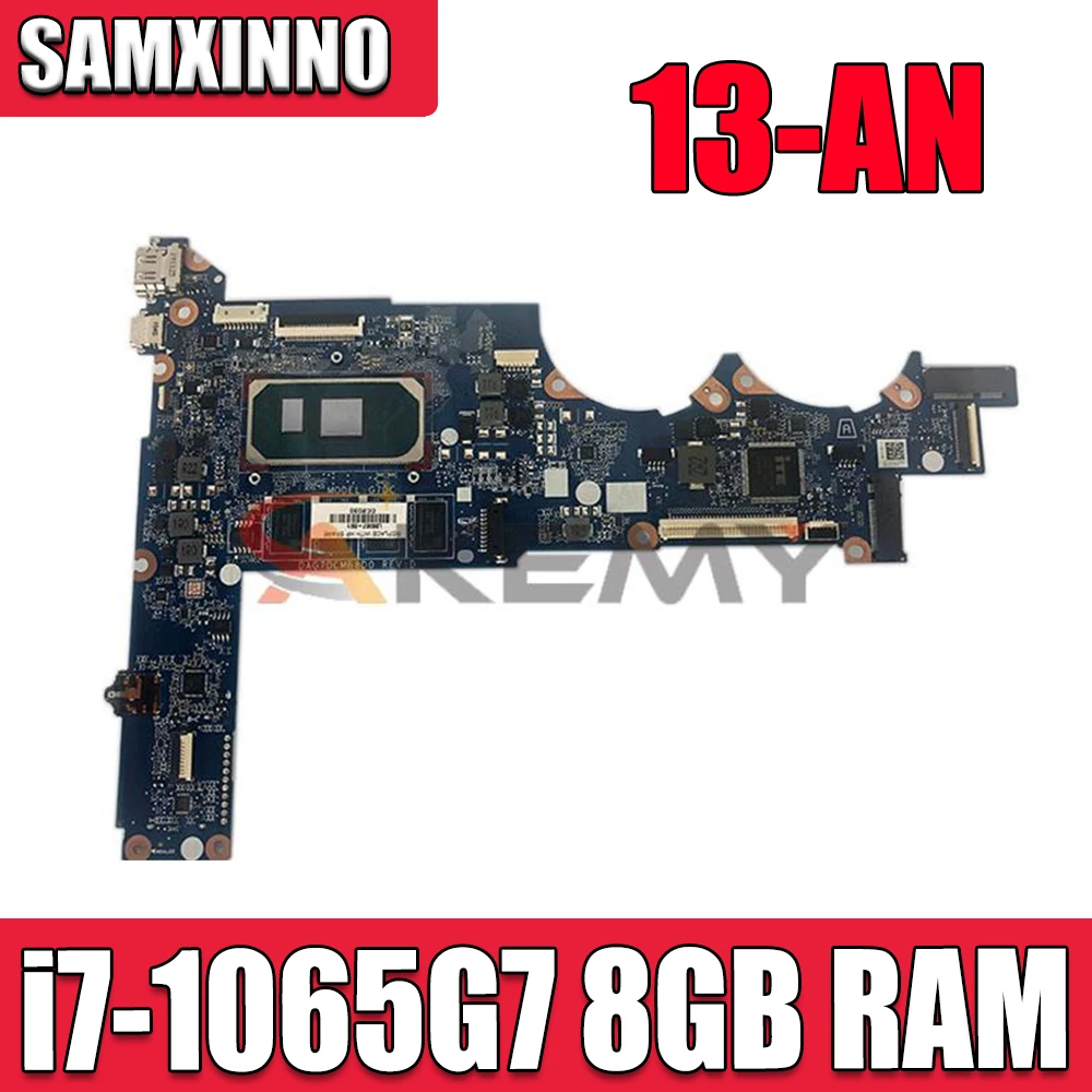 

Стильная материнская плата DAG7DCMB8D0 G7D для ноутбука HP Pavilion 13-AN, оригинальная материнская плата с процессором i7-1065G 7, 8 Гб ОЗУ, 100% Протестировано