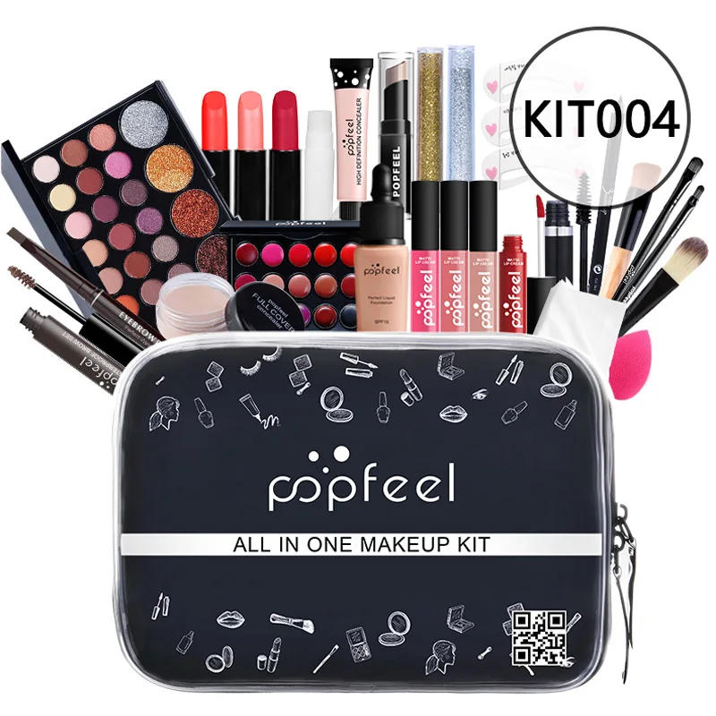 Набор для макияжа Профессиональные Тени бровей блеск губ помада Кисть консилер