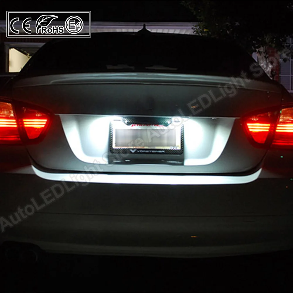 

2Pcs Error Free LED Number License Plate Light Lamp Canbus For BMW 2006 2007 2008 E66 E65 7-Series 735i 2006 2007 2008
