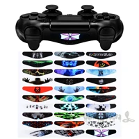 extremerate 30 pcs led light bar vinyl decal sticker skin for ps4 pro slim game controller