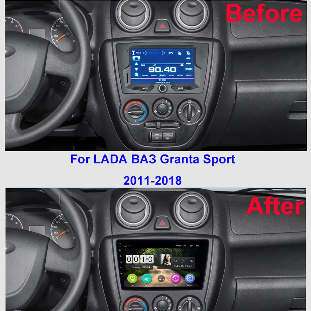 Для LADA Granta Sport 2011 2018 2 Din Автомобильный Радио Мультимедийный видео плеер 9 &quotAndroid GPS