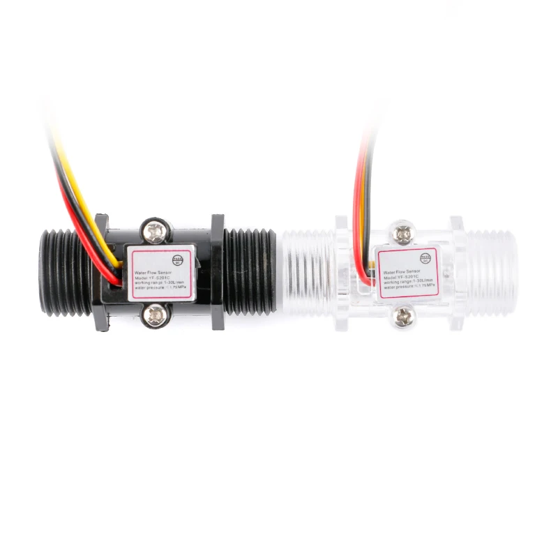 Переключатель с датчиком расхода воды G1/2 дюйма прозрачный корпус для