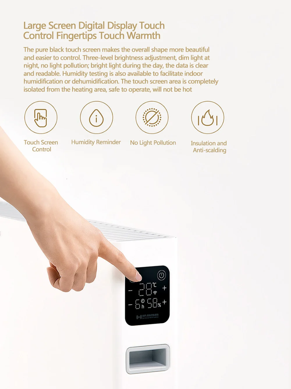 Электрический обогреватель Xiaomi Smartmi с конвекцией и нагревом, с питанием от энергии, без индукции, бесшумный, двойная защита безопасности для дома, теплый