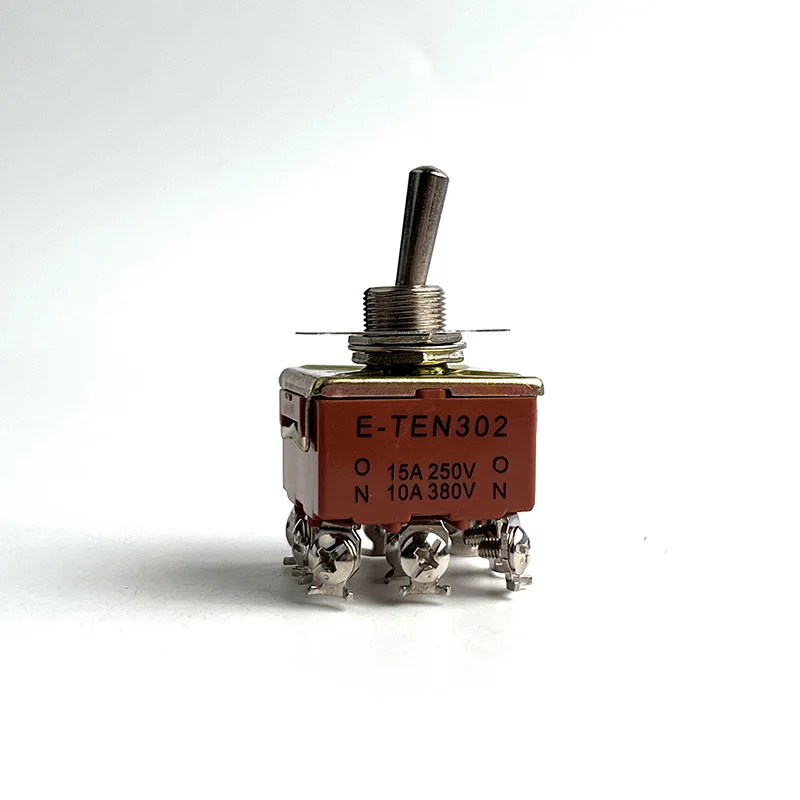 1 шт. 3PDT ON-ON /ON-OFF-ON 9/12Pin 2/3 Postion Screw клеммы переключателя AC 15A250V 10A380V Φ 303 |
