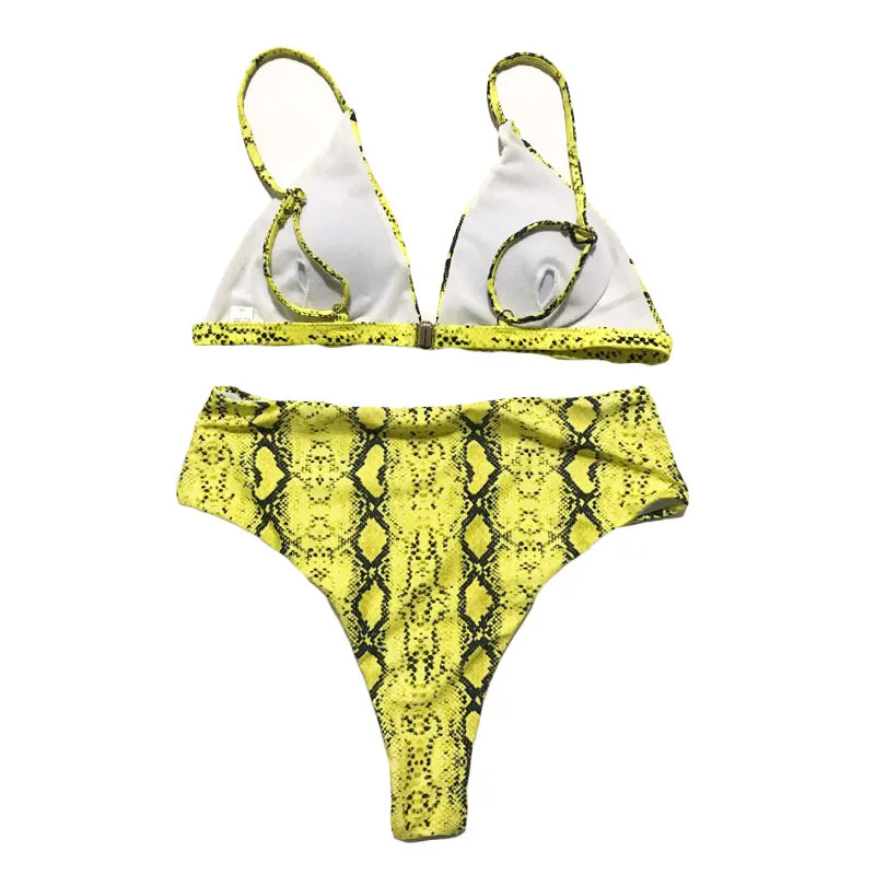 

2019 Sexy Leopard Bikini Set Push Up Biquini High Cut Swimwear Women Mini Swimsuit Female lady Bathing Suit