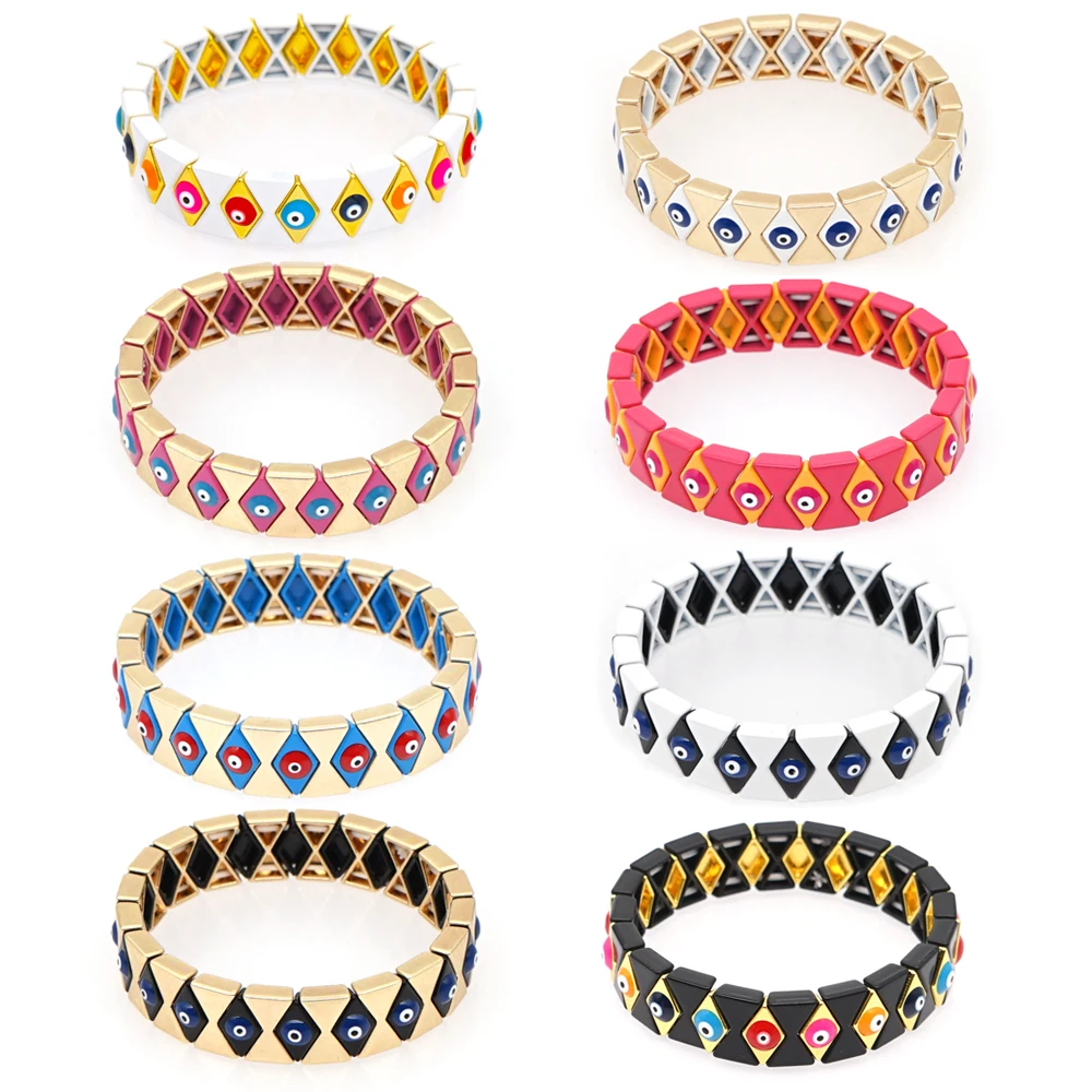 Браслет Shinus Evil Eye турецкие тянущиеся браслеты для мужчин пара ювелирных изделий