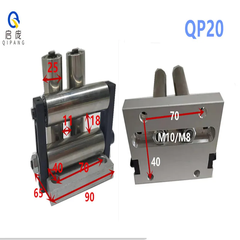 Guia de Quatro Rolos para Roda 20 Modelos Distância de Furo 70×40 15 mm Cabo de Guia em Rolo de Corda Luvas de cabo