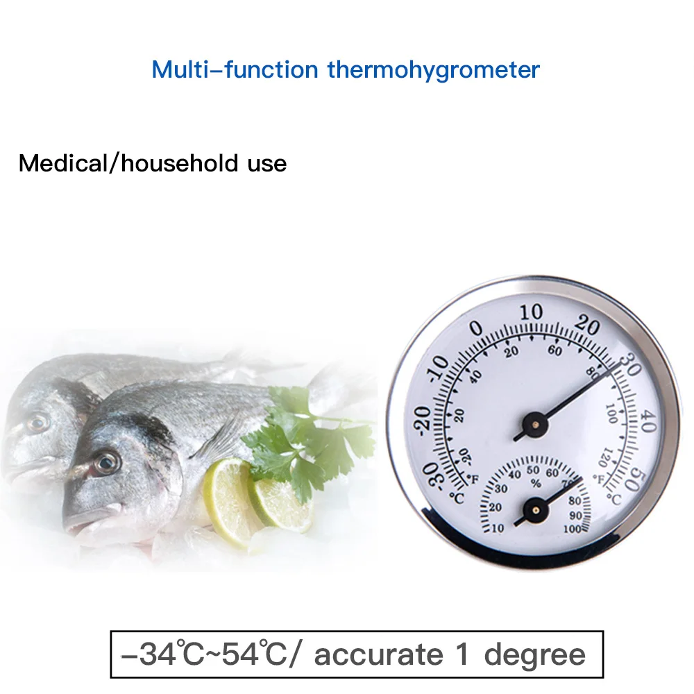 Mini Household Indoor Thermometer Alloy Aluminum Wall Mounted Temperature Humidity Meter &amp Hygrometer For Sauna Room | Дом и сад
