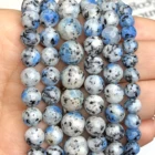 Бусины Из Натурального голубого камня Jades, круглые бусины K2 в точку россыпью для изготовления ювелирных изделий 6810 мм, подходят для браслетов и ожерелий своими руками, оптовая продажа