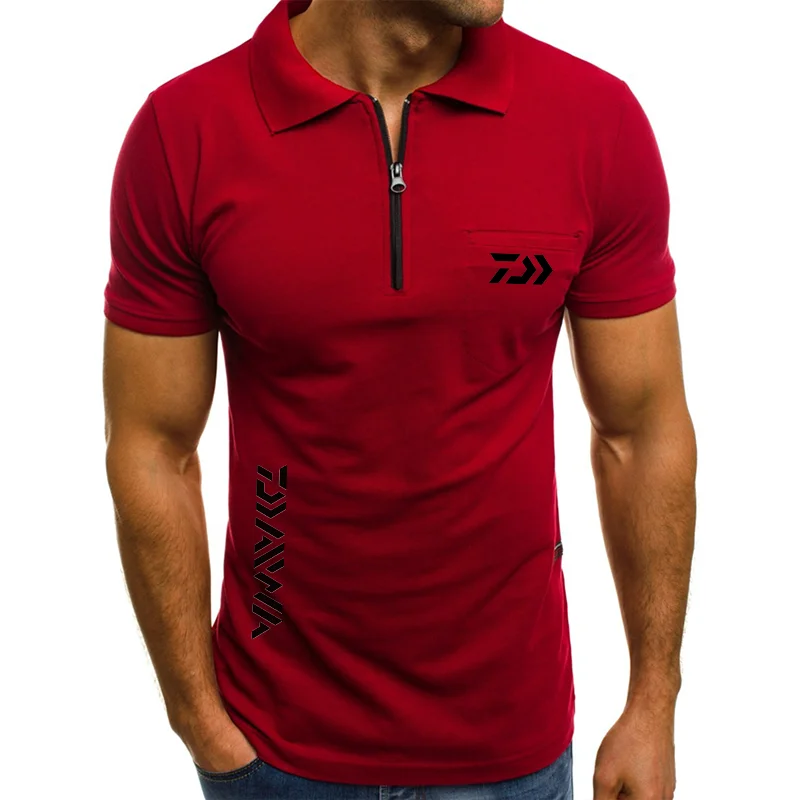 

2021 Summer New Daiwa Brand High Quality Logo Letter Printing Men's Polo Shirt Fashion Casual Men's T-shirt Short Sleeve Top