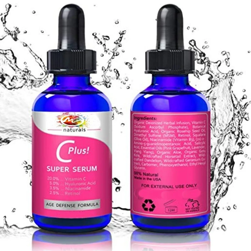 10 мл из нетканого материала с натуральным витамином C плюс супер Сыворотки против