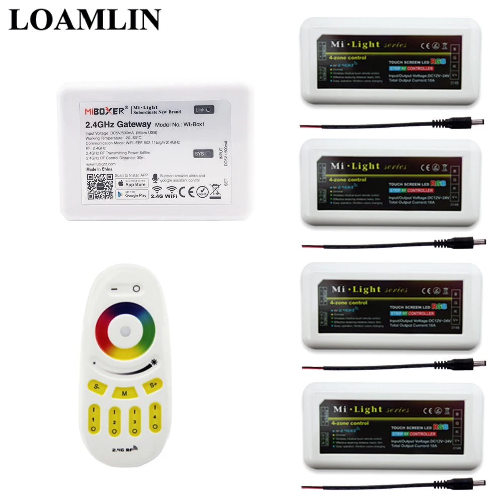 Контроллер светодиодной ленты Mi light RGBW Пульт дистанционного управления 2 4G Wifi Ibox2