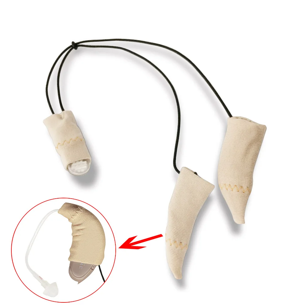 Хлопковый зажим для слухового аппарата защитный чехол повязка бинауральный