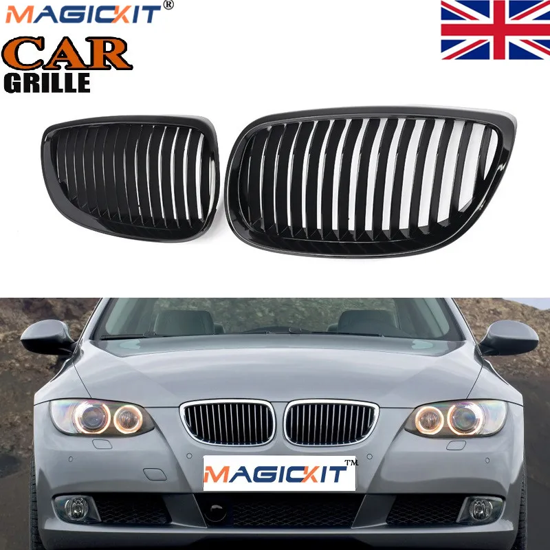 Решетки MagicKit 2x глянцевые черные для BMW 3 серии E92 M3 Coupe E93 2007 2010|Гоночные решетки| |