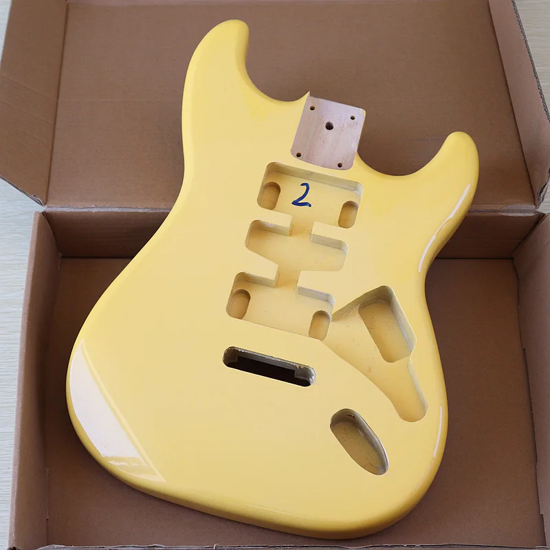 gelb st elektrische gitarre körper st gitarre körper pappel holz elektrische gitarre körper strat gitarre körper hochglanz fü