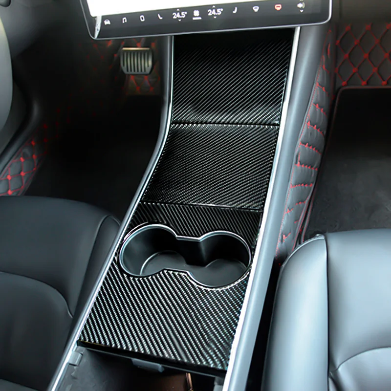 car Interior protection Panel Cover Protect Consolle arbon/Black Fiber sports For Model 3 Y Three 2020 | Автомобили и мотоциклы