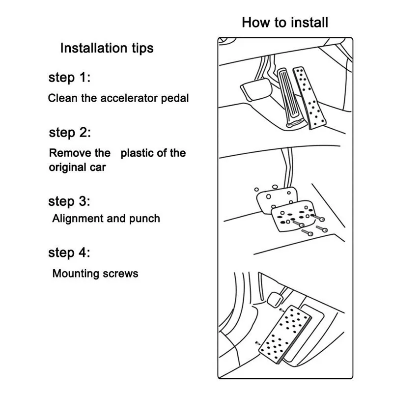 Неограниченные спортивные автомобильные газовые педали/Автоматические