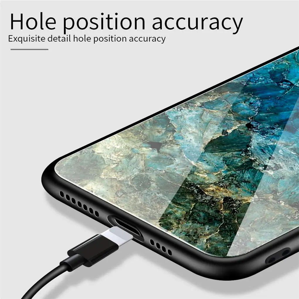 Чехол из закаленного стекла для samsung Galaxy A10 A20 A20e A30 A40 A50 A60 A70 градиентный цветной