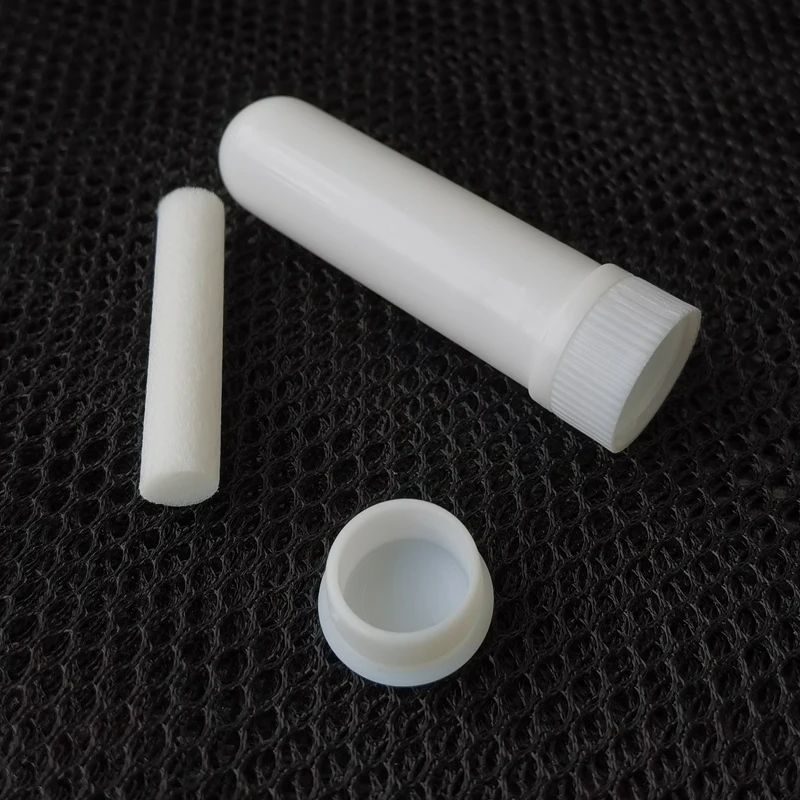 

100PCS Essential Oil Aromatherapy Inhaler Stick White Nasal Inhaler Tubes Empty Blank Nasal Inhalers for Essential Oils