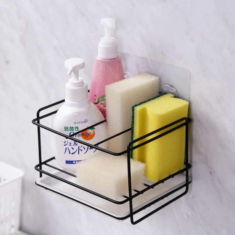 Металлическая подставка для кухонной Губки Держатель моющих средств настенный