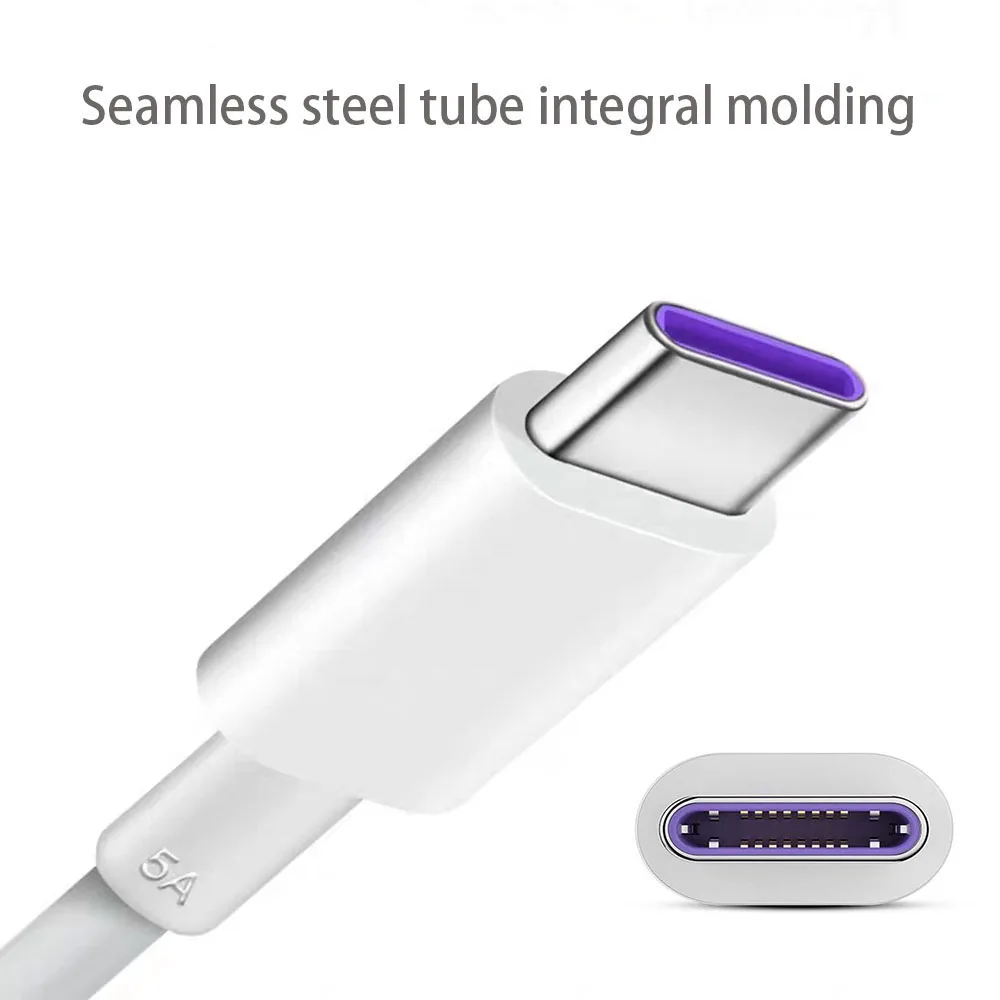 Оригинальный супер зарядный кабель Huawei Supercharge USB 5A Type C P40 P30 Pro Mate 30 20 P10 Honor20 V30 3 1 Type-C