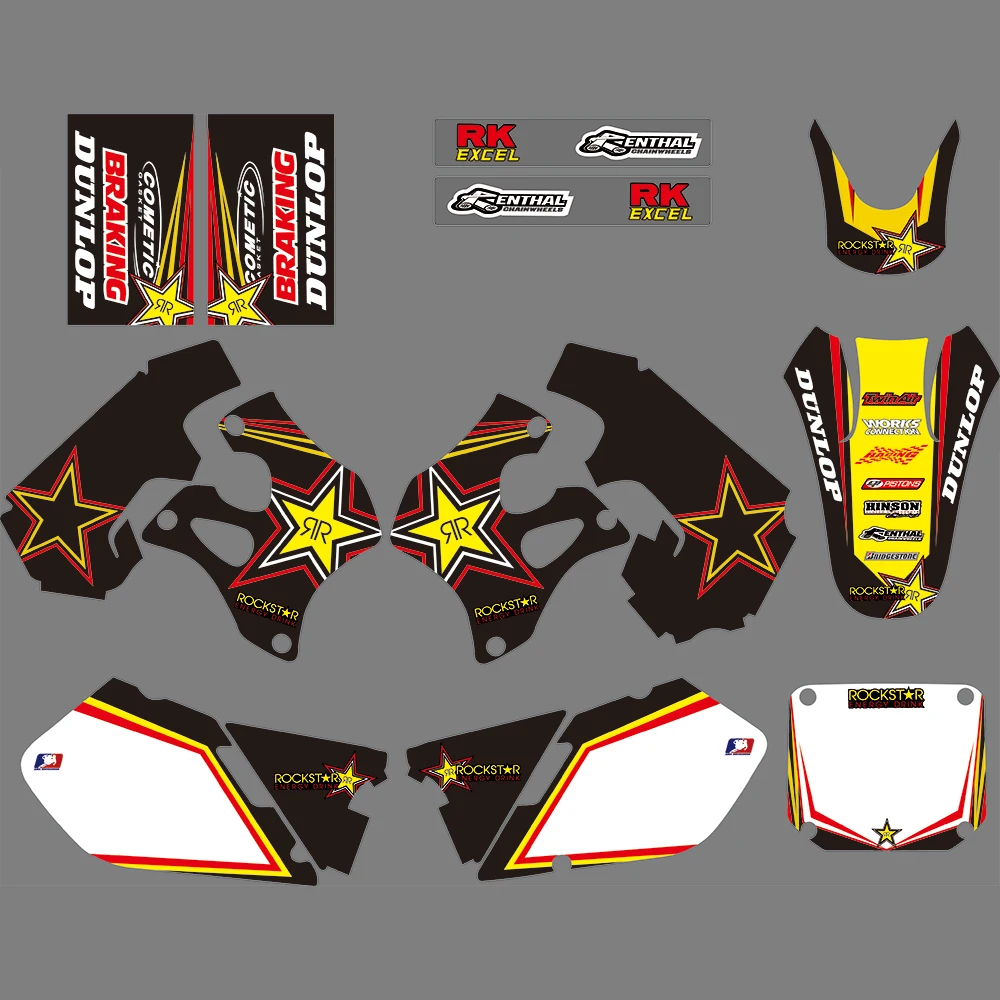 

Набор графических наклеек для Suzuki RM125 RM250 RM 125 250 1996 1997 1998