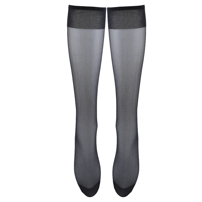 Сексуальные женские чулки средней длины 2 цвета s черный/телесный однотонные до