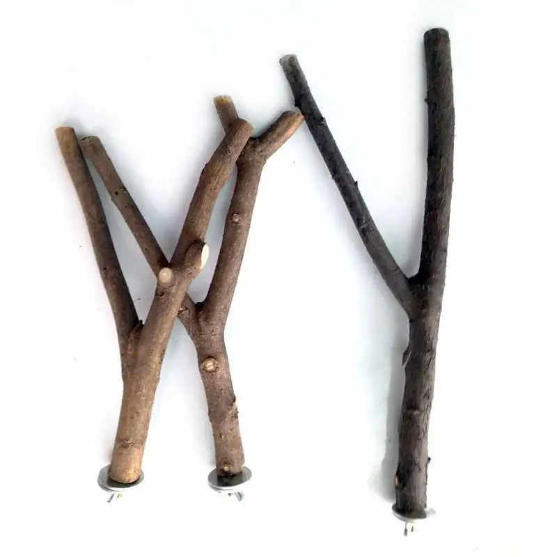 2019 Новое поступление 1 шт. 15 см Pet Parrot Raw Wood Fork Tree Branch стойка игрушка хомяк филиал