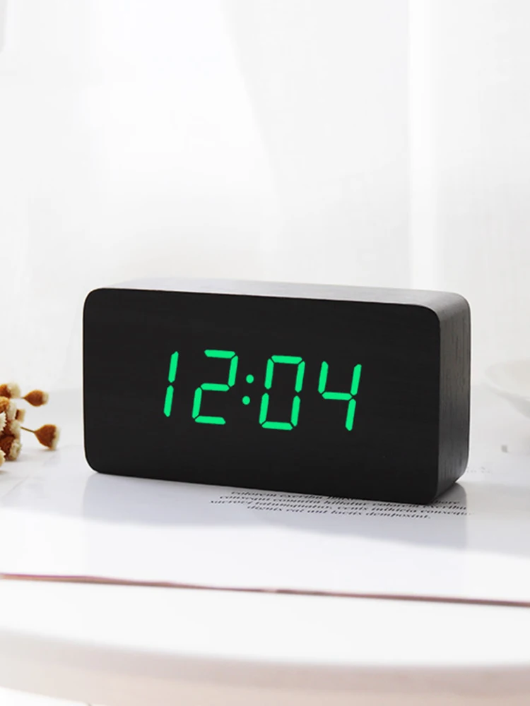 

Wood Alarm Clock for Bedroom Digital Alarm Led Clock Electronic Desk Clock Charms Budzik Elektroniczny Alarm Clocks BG50AC