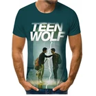 Новинка-Футболка свободного кроя в 3D печать круглый вырез горловины с оборками короткий рукав манга мужские футболки кошма обувь для косплея по аниме атака на Титанов Футболки Для Мужчин's