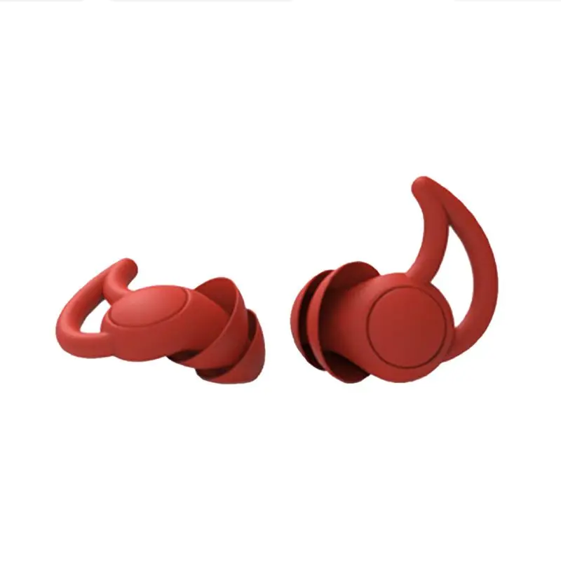 

1Pair Soft Silicone Ear Plugs Noise Reduction Earplugs Ear Protector 2/3 Layers 090F