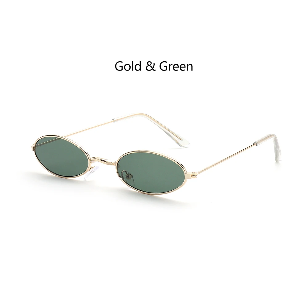 

1PC Fashion Design Retro Small Oval Sunglasses Okulary Vintage Shades Sun Glasses for Men Women Anti-blue light Eyeglasses