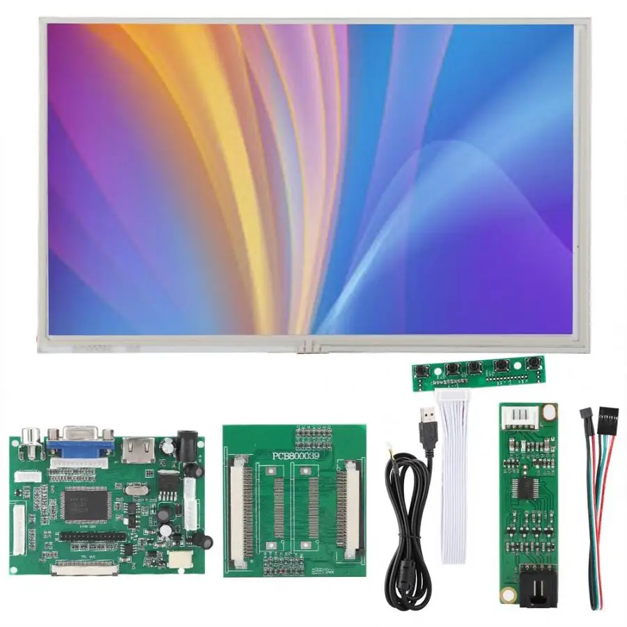 1024x600 262K 5 V-12 V 9 дюймов Сенсорный экран Дисплей для Raspberry Pi