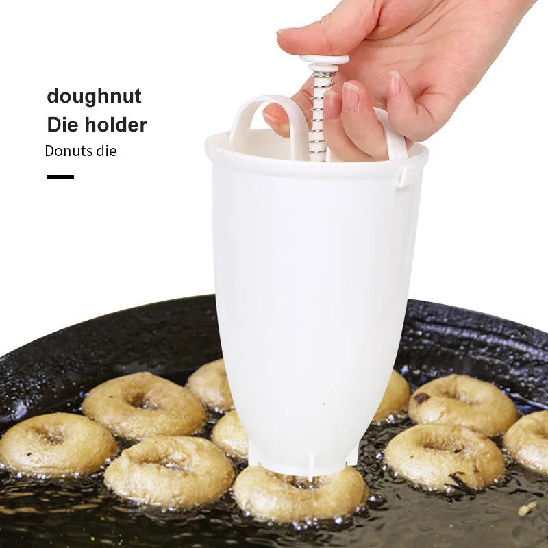 

Donut Mould Easy Fast Portable Donut Maker Manual Waffle Dispenser Doughnut Machine Arabic Waffle Plastic Lightweight Deep Fry