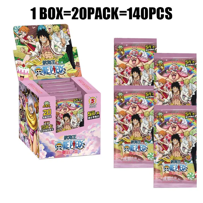 Cartas de One Pieces de Anime japon&eacute;s, Luffy, Zoro, Nami, Chopper, Franky, nuevas colecciones, juego de cartas coleccionables, juguete de batalla para ni&ntilde;os, 2021-5