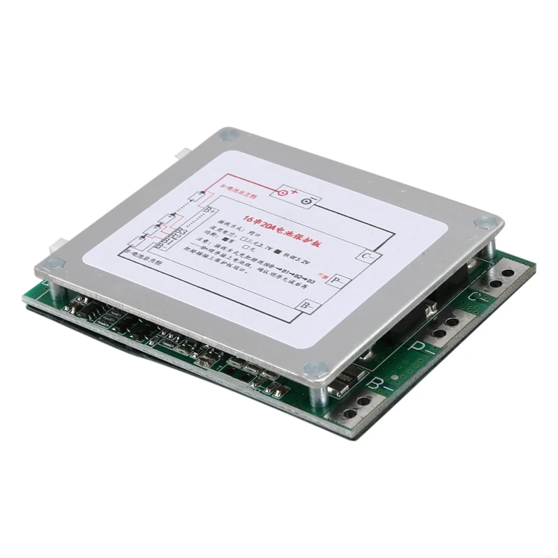 16S 48V 20A 18650 LiFePo4 плата защиты батареи BMS PCB с балансом для электровелосипеда