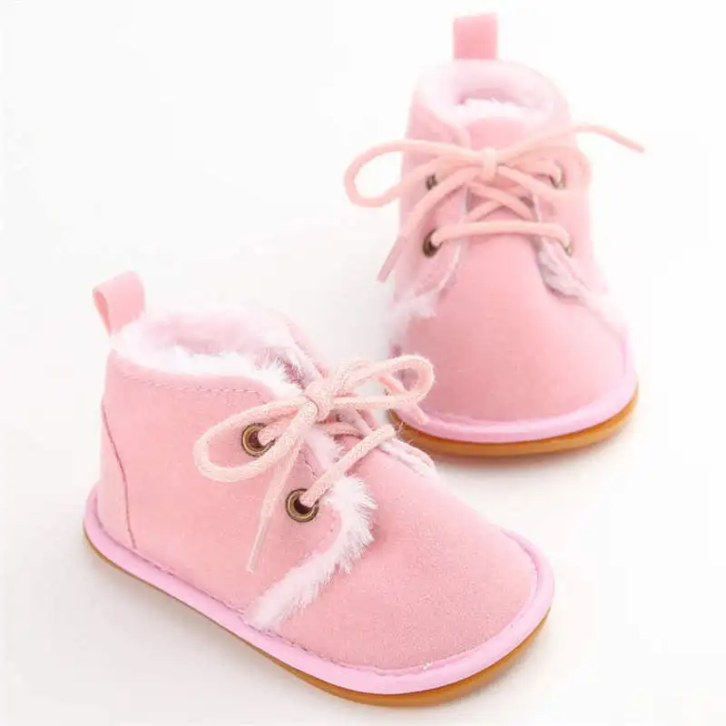New Snow Baby Booties Shoes Boy Girl Crib Winter Warm Cotton Anti-slip Sole Newborn Toddler First Walkers |