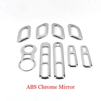 for peugeot 3008 accessories 2009 2015 abs chrome interiors car inner door bowl glass switch cover trim suitable water cup frame
