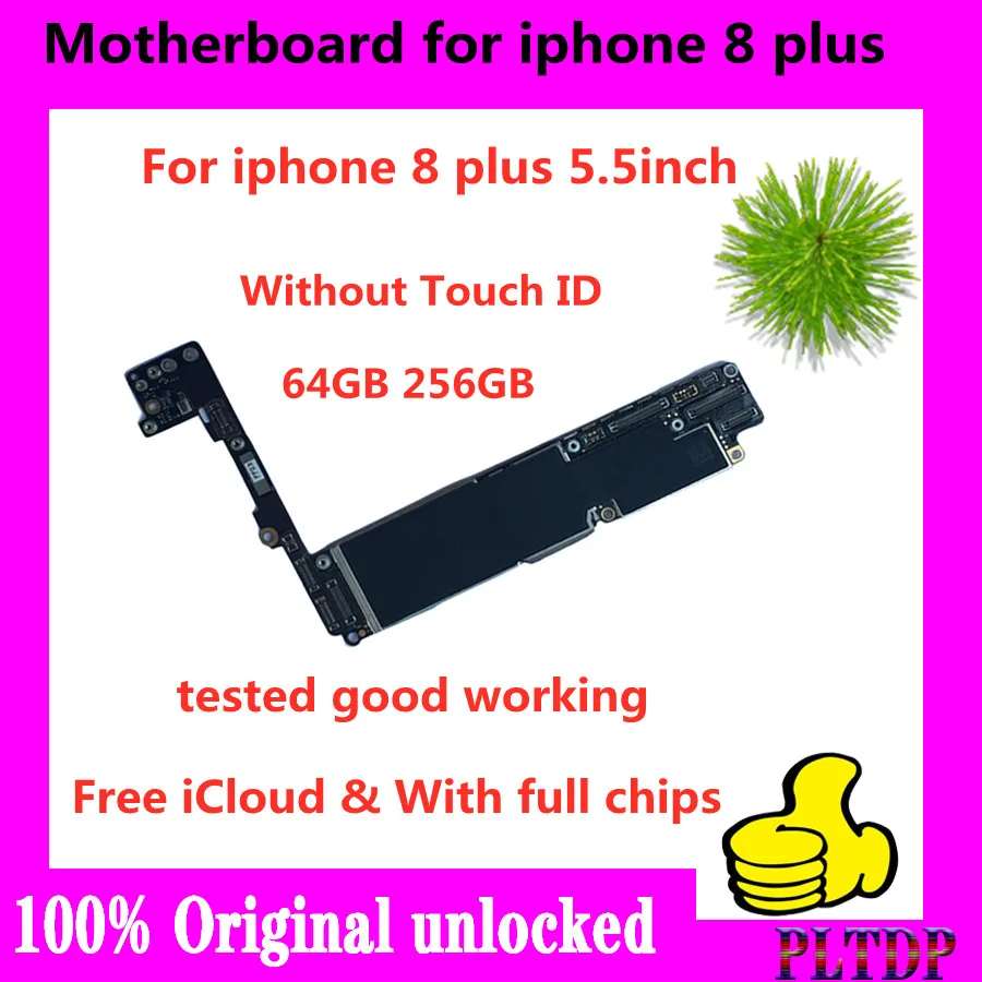 100% оригинальная материнская плата для iphone 8 plus P 7 без Touch ID Заводская