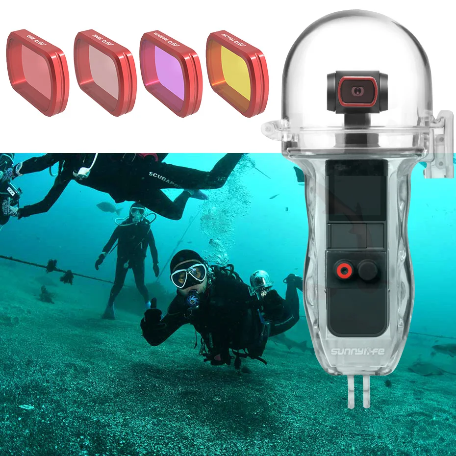 Карманные аксессуары для карданного подвеса DJI Osmo Pocket 2 водонепроницаемый корпус
