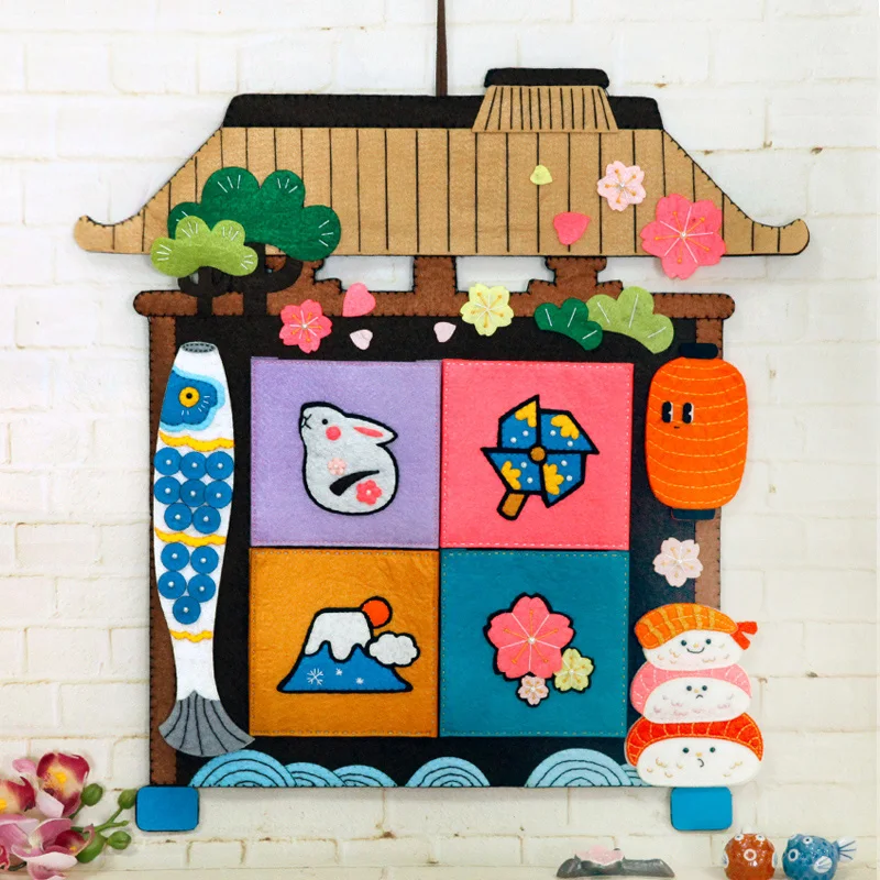 Сумка для хранения стен в японском стиле войлочный набор сделай сам ручная